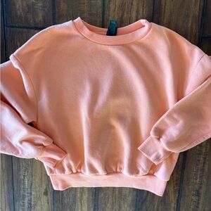 Wild Fable Peach Cropped Sweatshirt